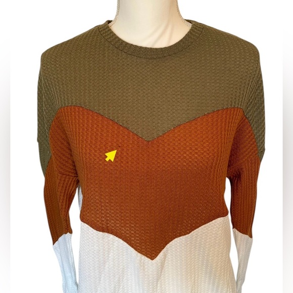 Emery Rose by SHEIN Colorblock Long Sleeve Women’s Small Casual Top - Picture 5 of 12